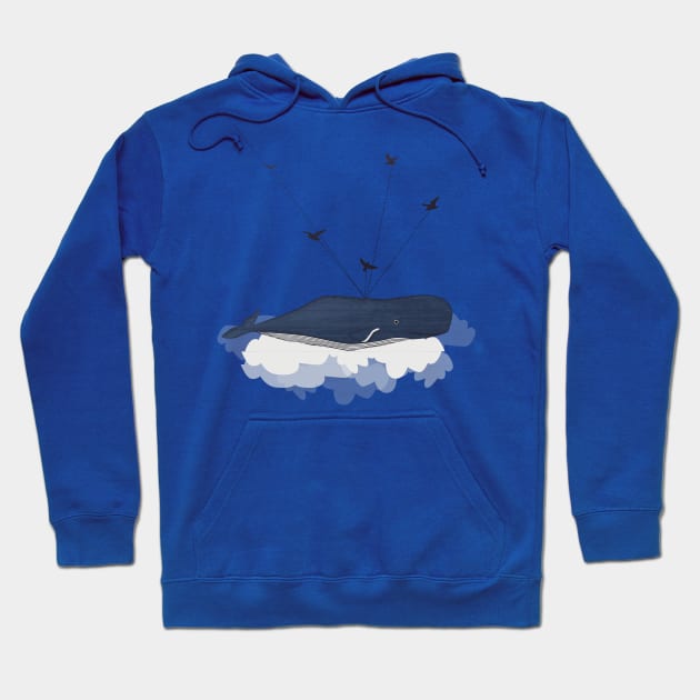 Travelling Whale Hoodie by Sybille